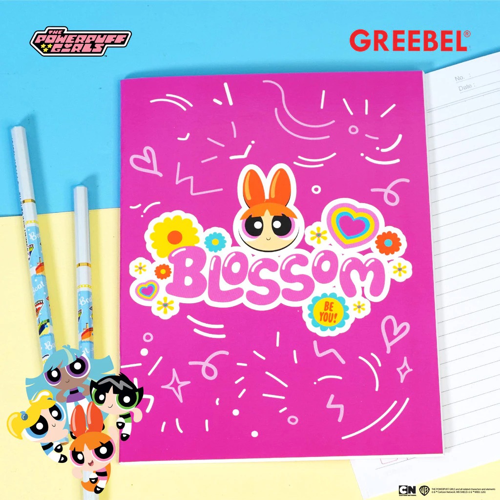 GREEBEL Buku Tulis 38 Lembar Power Puff Girl (GBPPG - 3802) - (A5 210x160mm)