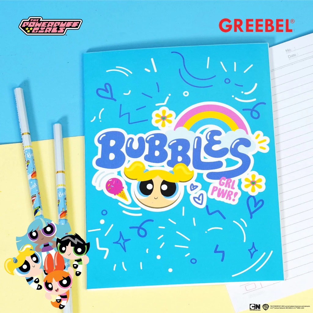 GREEBEL Buku Tulis 38 Lembar Power Puff Girl (GBPPG - 3802) - (A5 210x160mm)