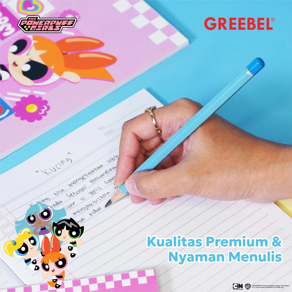 GREEBEL Buku Tulis 38 Lembar Power Puff Girl (GBPPG - 3802) - (A5 210x160mm)