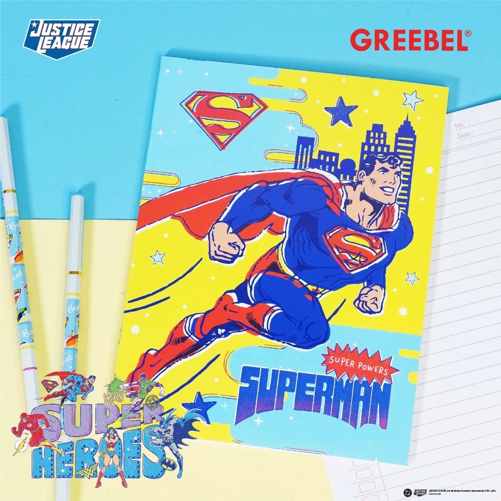 GREEBEL Buku Tulis 38 Lembar Justice League (GBJL - 3802) - (A5 210x160mm)