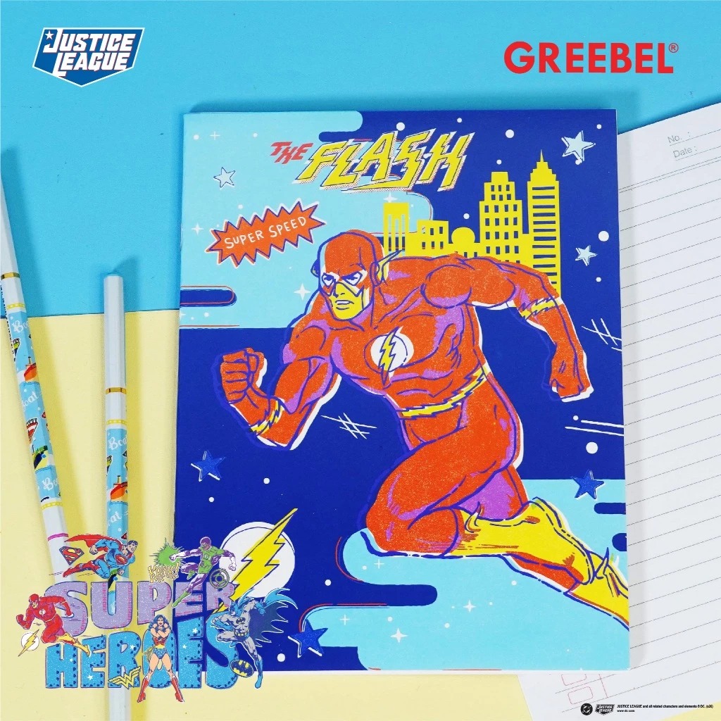 GREEBEL Buku Tulis 38 Lembar Justice League (GBJL - 3802) - (A5 210x160mm)