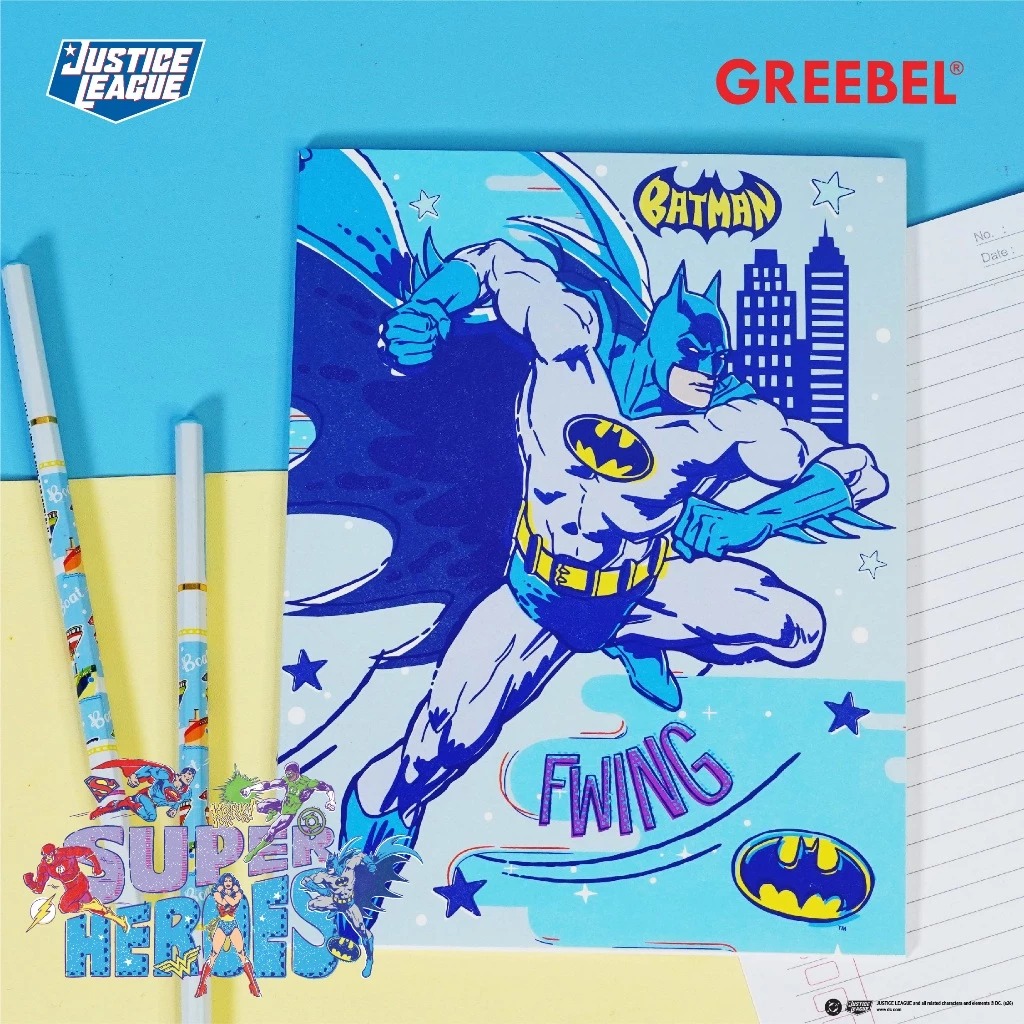 GREEBEL Buku Tulis 38 Lembar Justice League (GBJL - 3802) - (A5 210x160mm)