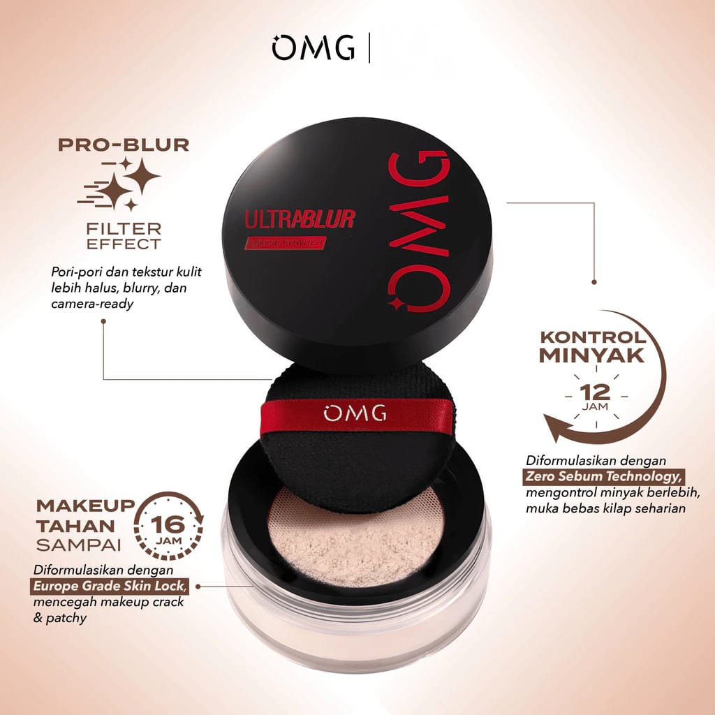 Oh My Glam Ultra Blur Loose Powder 12gr - 02 Light (OMG)