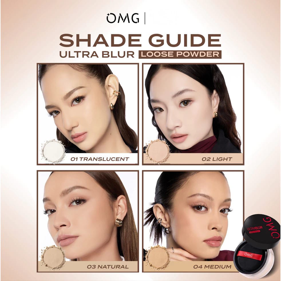 Oh My Glam Ultra Blur Loose Powder 12gr - 02 Light (OMG)