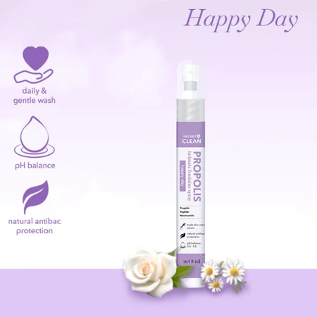 Secret Clean Propolis Happy Intimate Spray 8ml (Ungu)