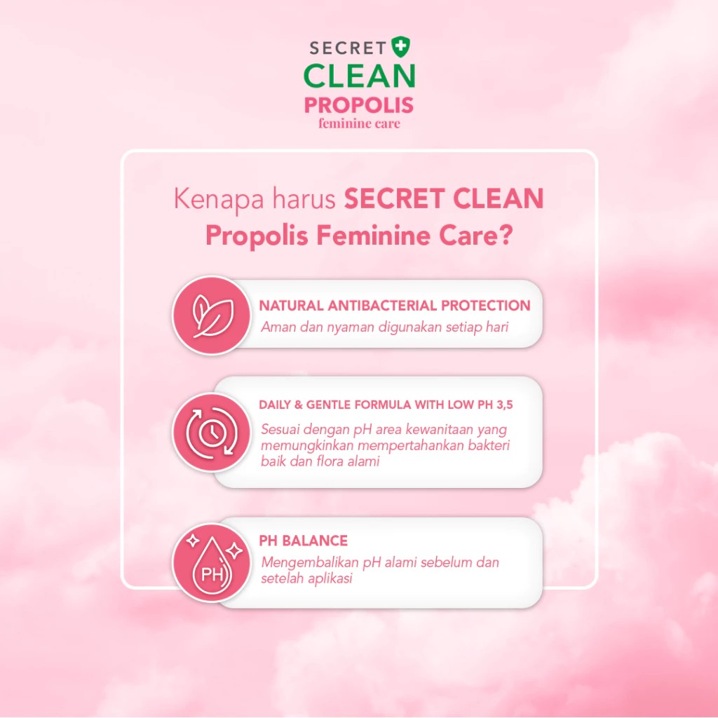 Secret Clean Propolis Romantic Intimate Spray 8ml (Merah)