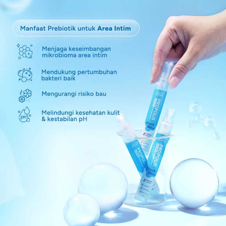 Secret Clean Propolis Prebiotic Fresh Bliss Spray 8ml (Biru)