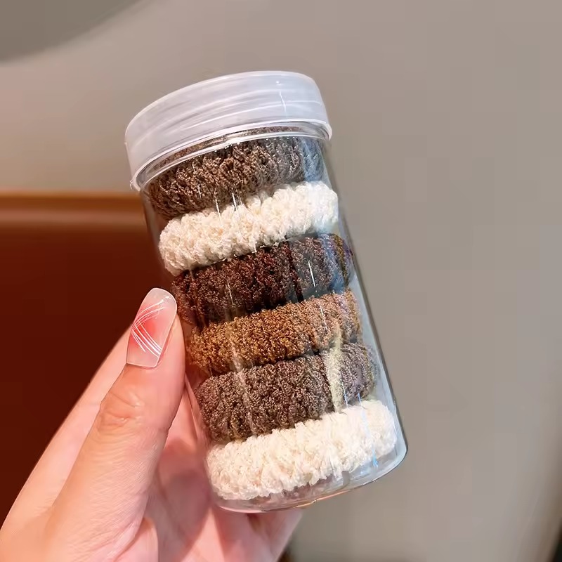 Ikat Rambut Donat Isi 6 Pcs - MIX COFFEE (Pack Toples) Ikat Rambut Donat Isi 6 Pcs - MIX COFFEE (Pack Toples)