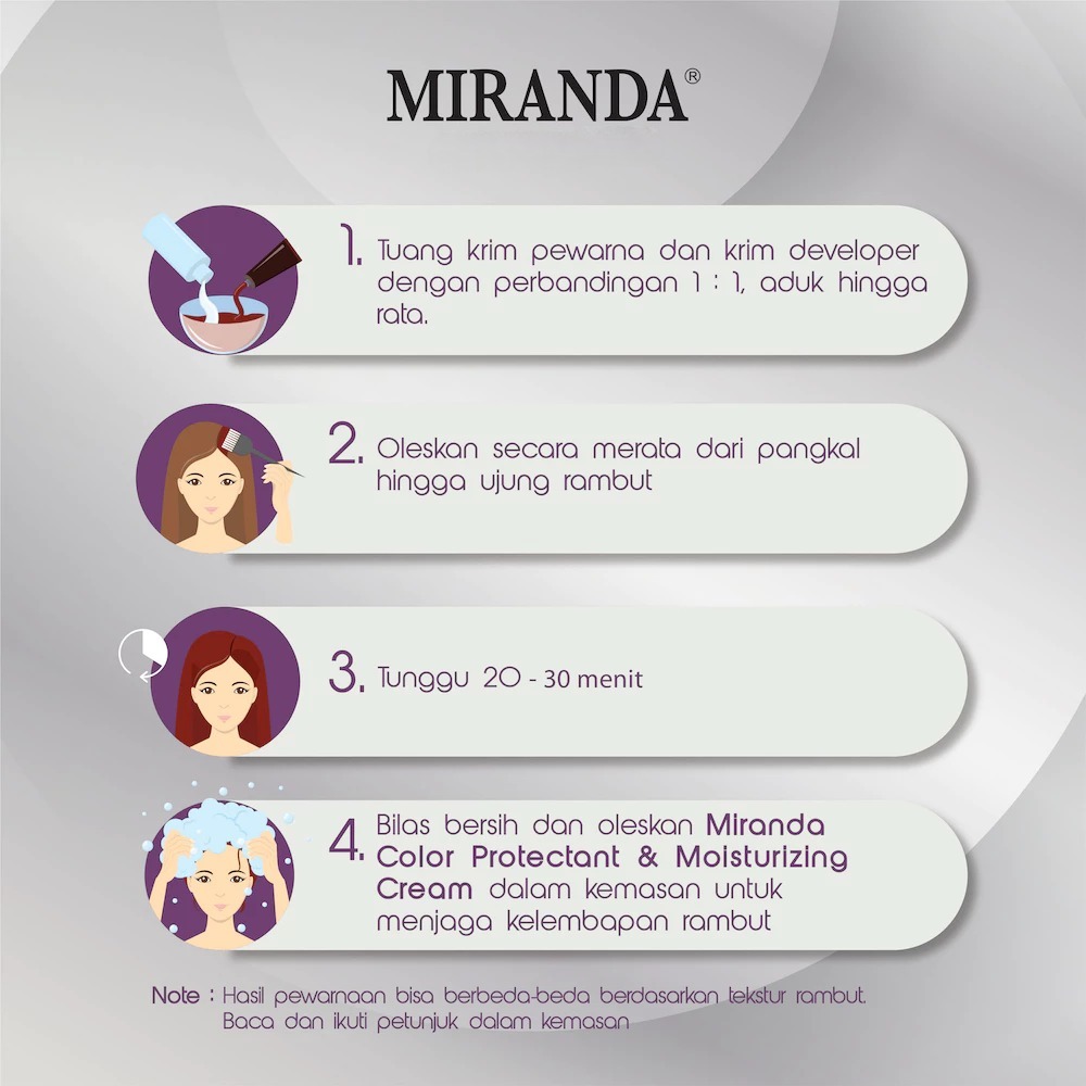Miranda Permanent Hair Color 30ml - MC 10 Red Scarlet