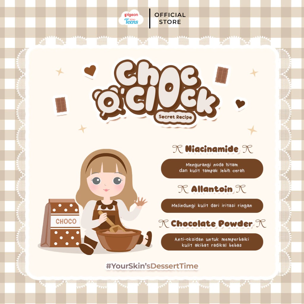 Pigeon Teens Clay Mask 60gr - Choc O' Clock