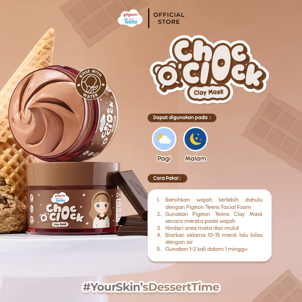 Pigeon Teens Clay Mask 60gr - Choc O' Clock