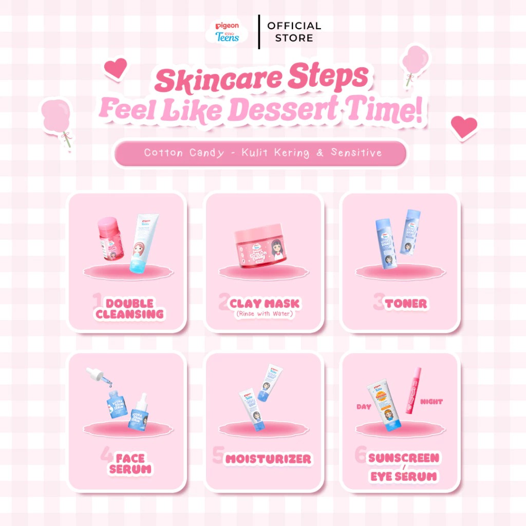 Pigeon Teens Clay Mask 60gr - Cotton Candy