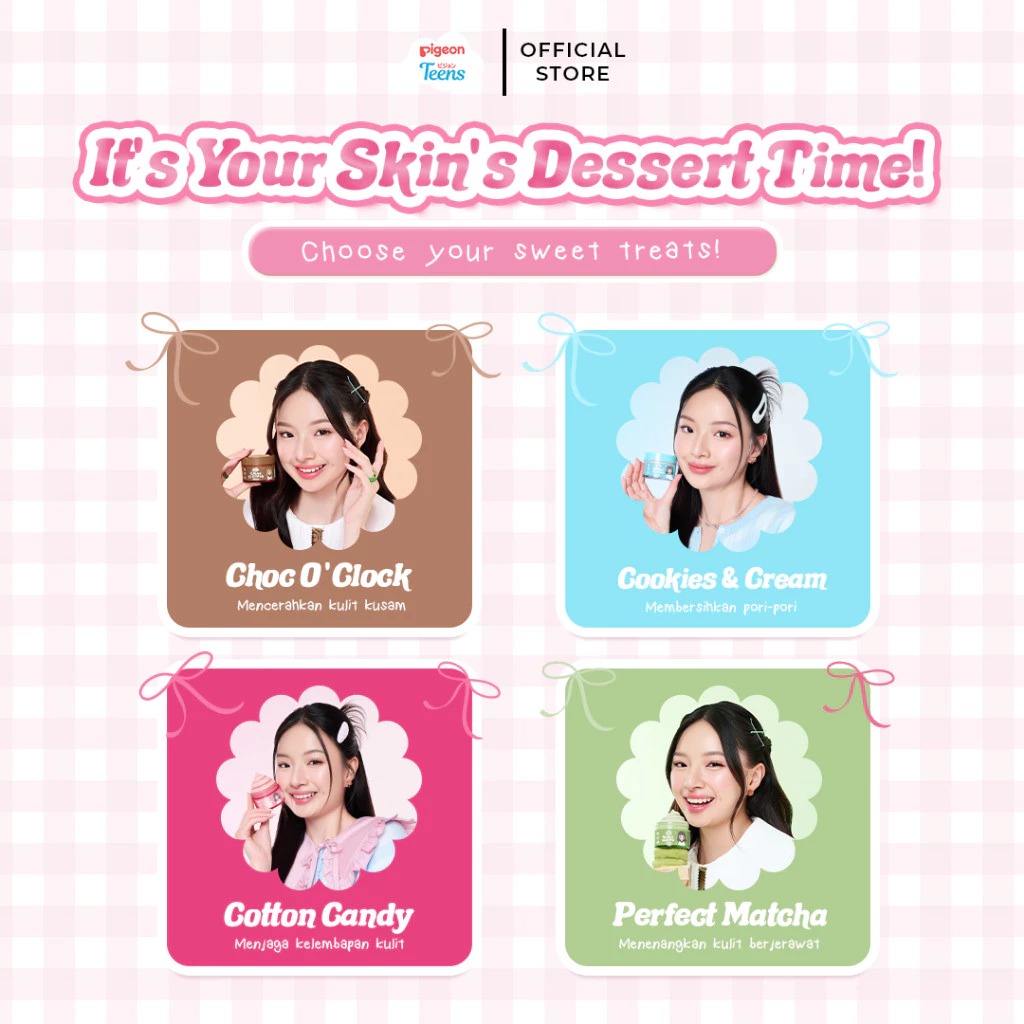 Pigeon Teens Clay Mask 60gr - Cotton Candy