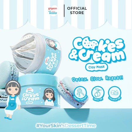 Pigeon Teens Clay Mask 60gr - Cookies & Cream