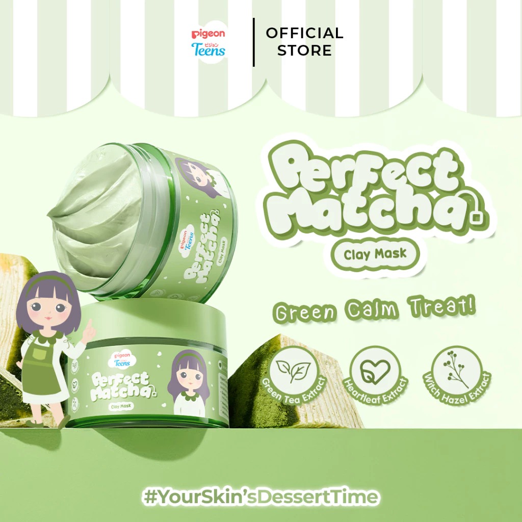 Pigeon Teens Clay Mask 60gr - Perfect Matcha