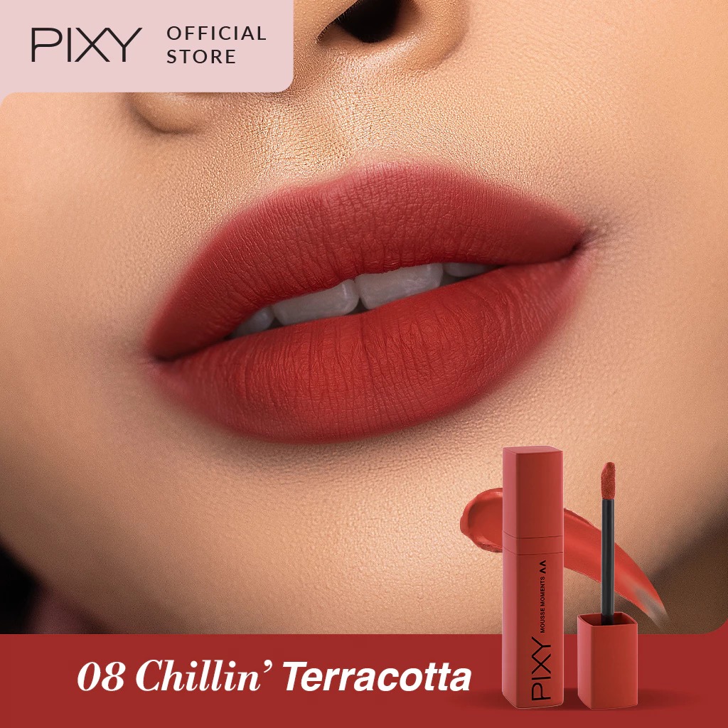 Pixy Mousse Moments Matte Lips - 08 Chillin Terracotta
