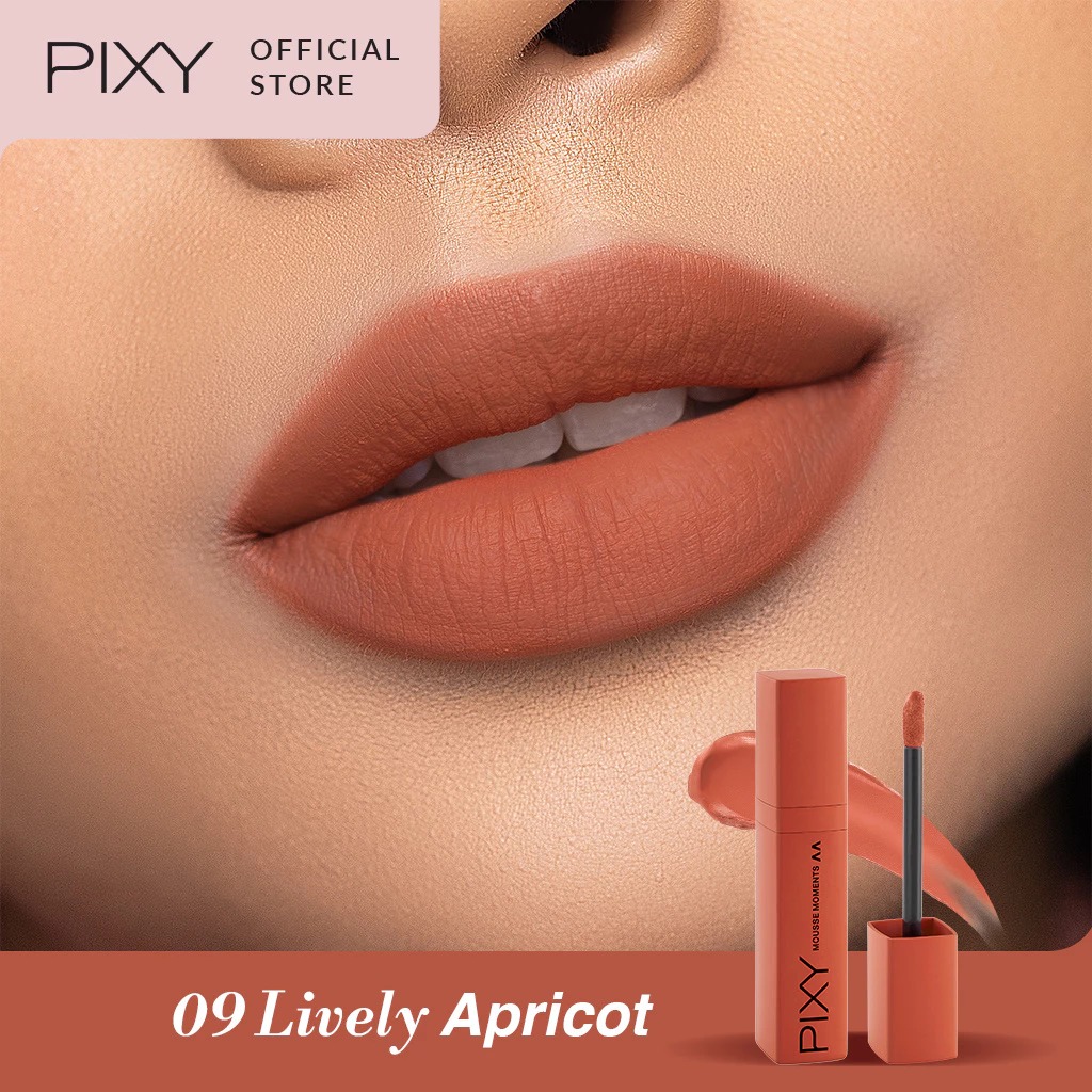 Pixy Mousse Moments Matte Lips - 09 Lively Apricot
