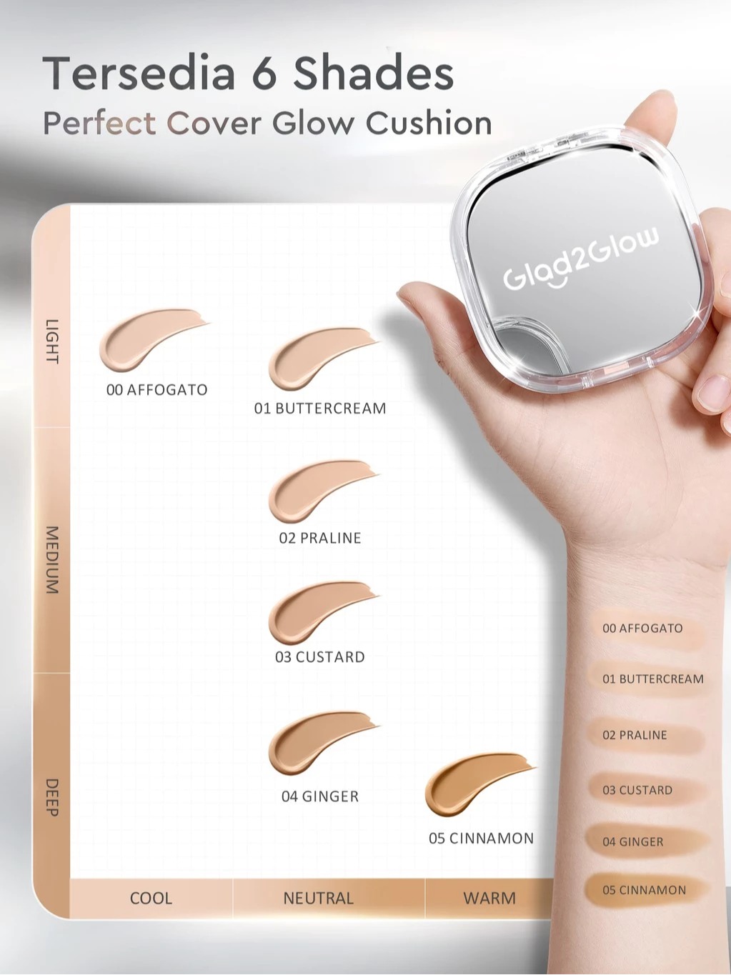 Glad 2 Glow Perfect Cover Glow Cushion REFILL 11gr - 02 Praline