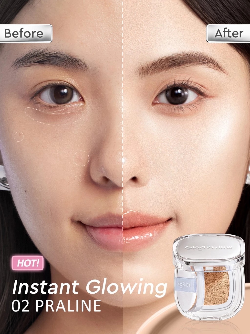 Glad 2 Glow Perfect Cover Glow Cushion REFILL 11gr - 04 Ginger