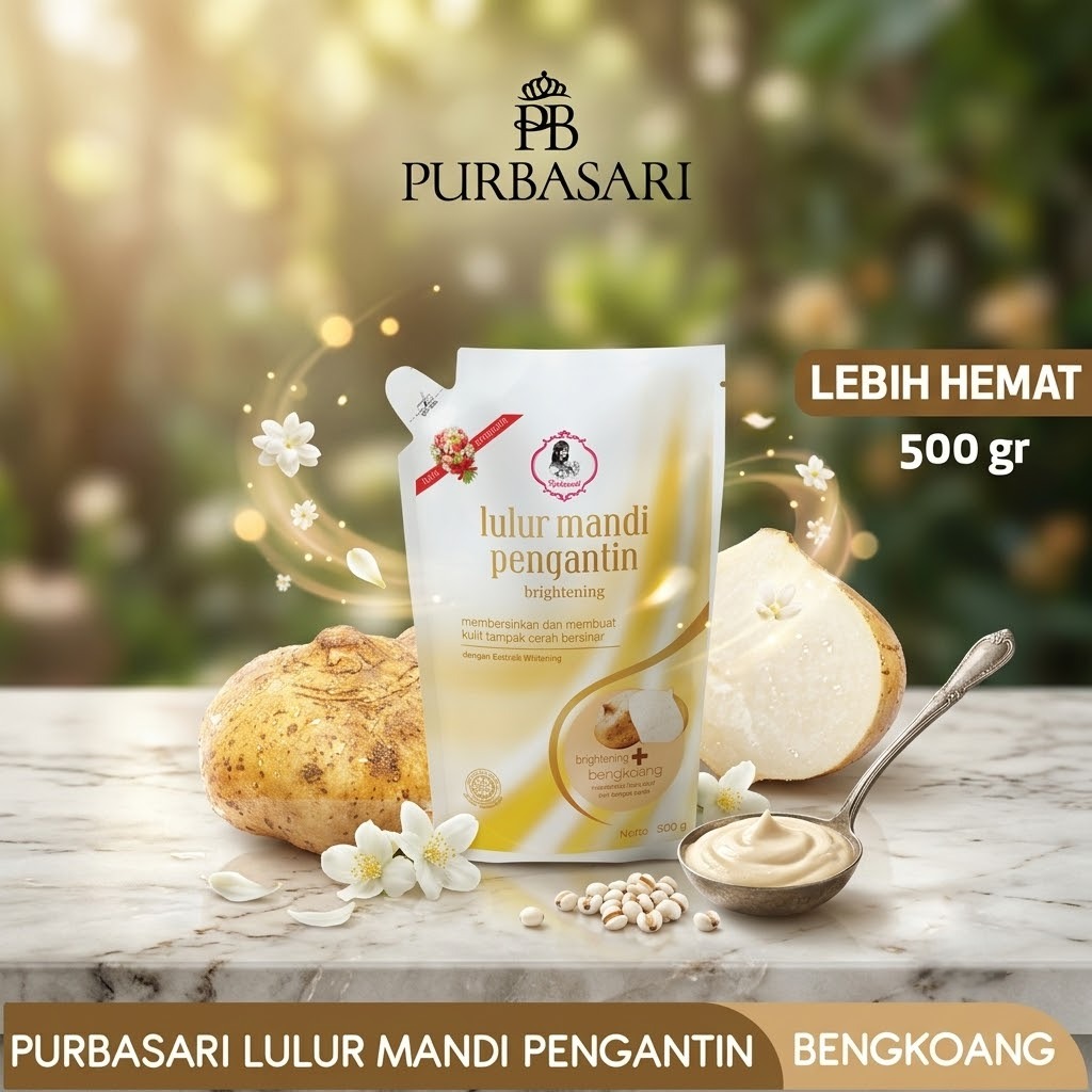 Purbasari Lulur Mandi Pengantin Brightening + Bengkoang 500gr