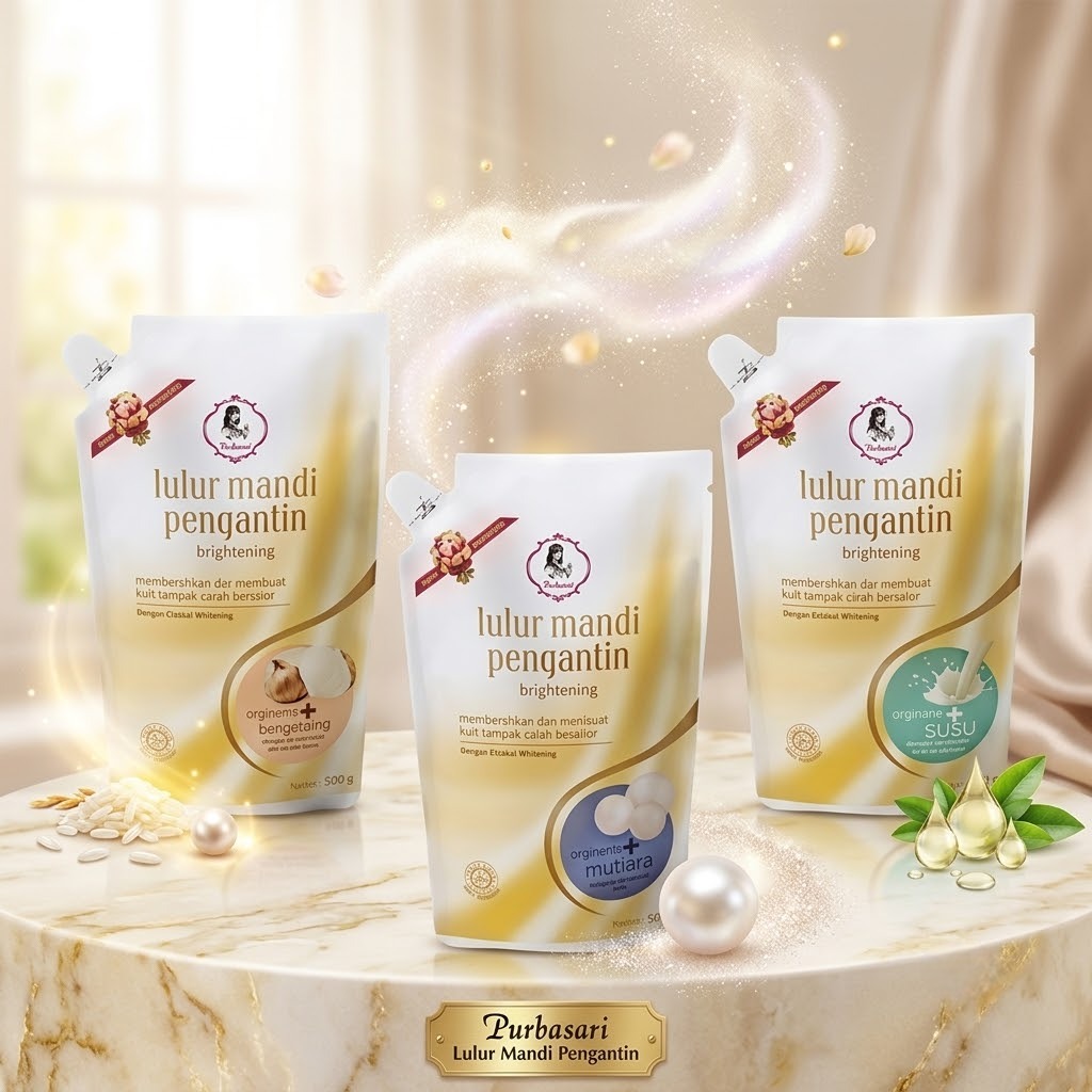 Purbasari Lulur Mandi Pengantin Brightening +Bengkoang 1000gr
