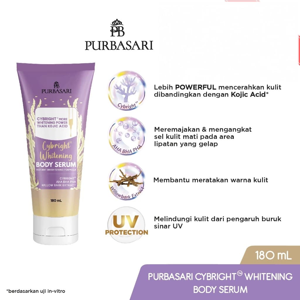 Purbasari Body Serum 180ml - Cybright Whitening