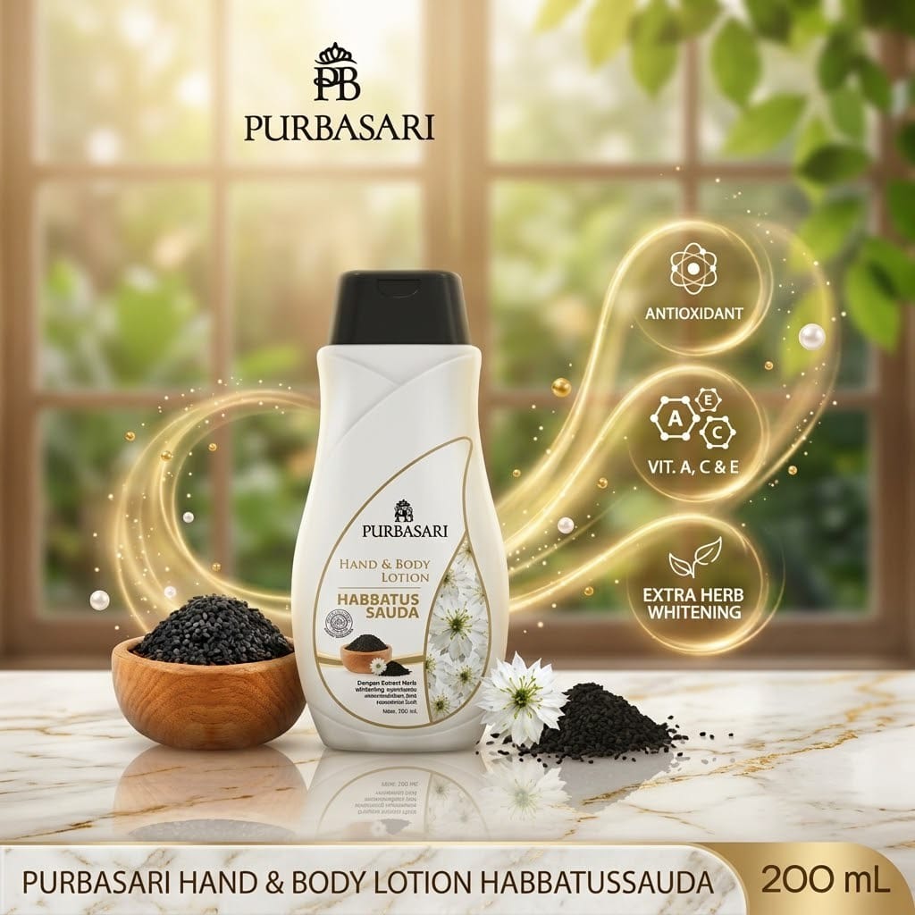 Purbasari Hand & Body Lotion Habbatussauda 200ml