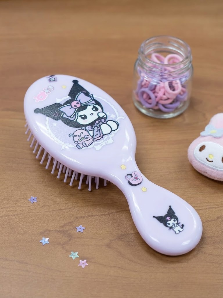 Sisir Rambut Mini Karakter Sanrio - Kuromi (UNGU) Sisir Rambut Mini Karakter Sanrio - Kuromi (UNGU)