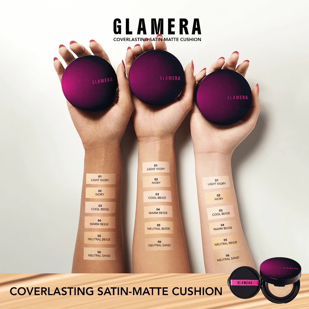 Glamera Coverlasting Satin-Matte Cushion 13gr - 02 Ivory