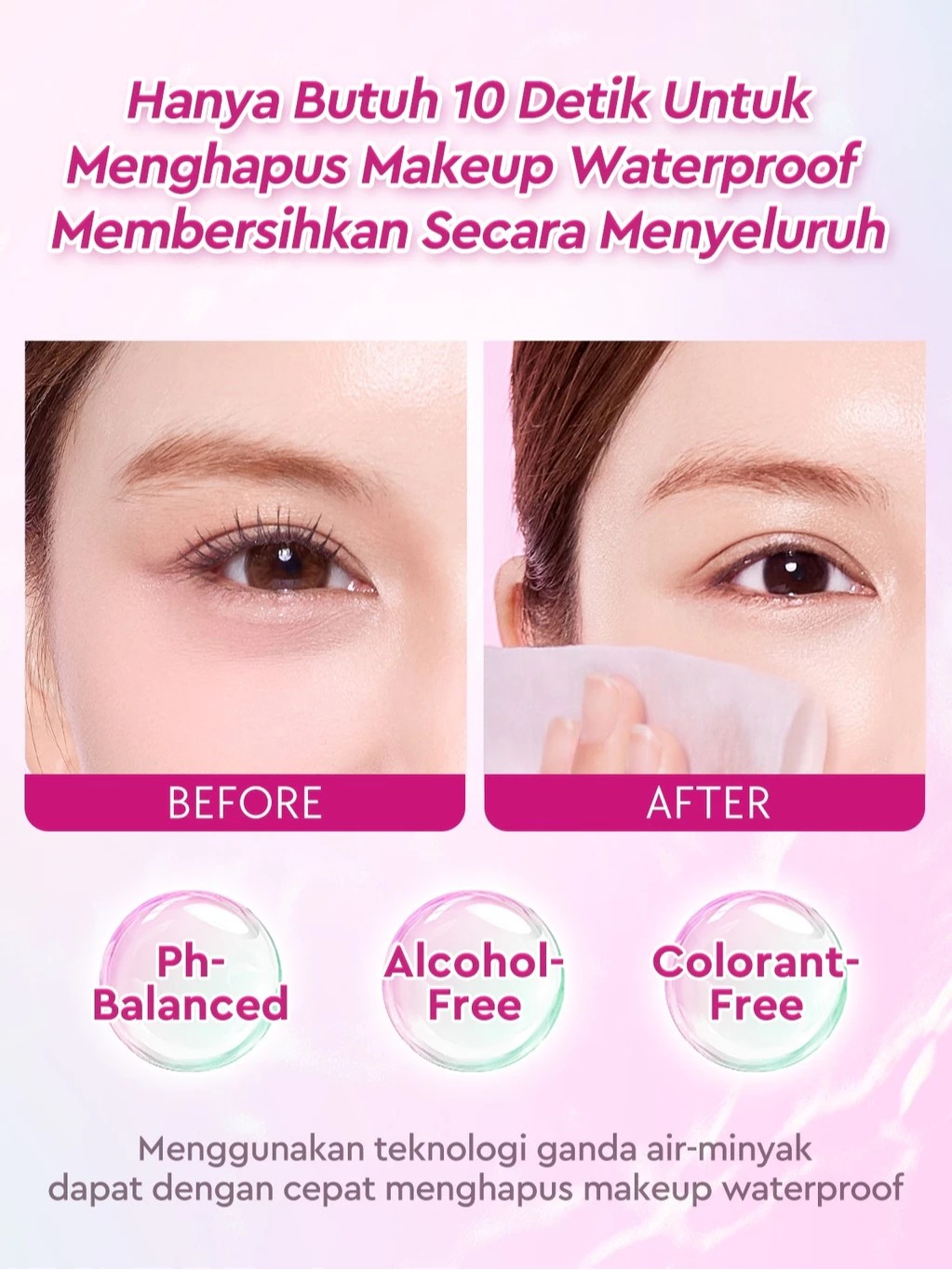 Glad 2 Glow Micellar Water Wipes 10s - Brightening (Peach Brightening)