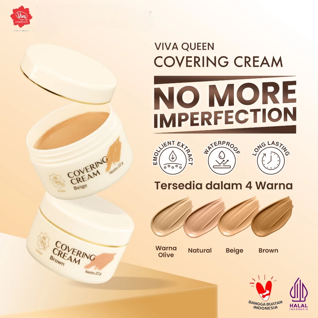 Viva Queen Covering Cream 22gr - Natural