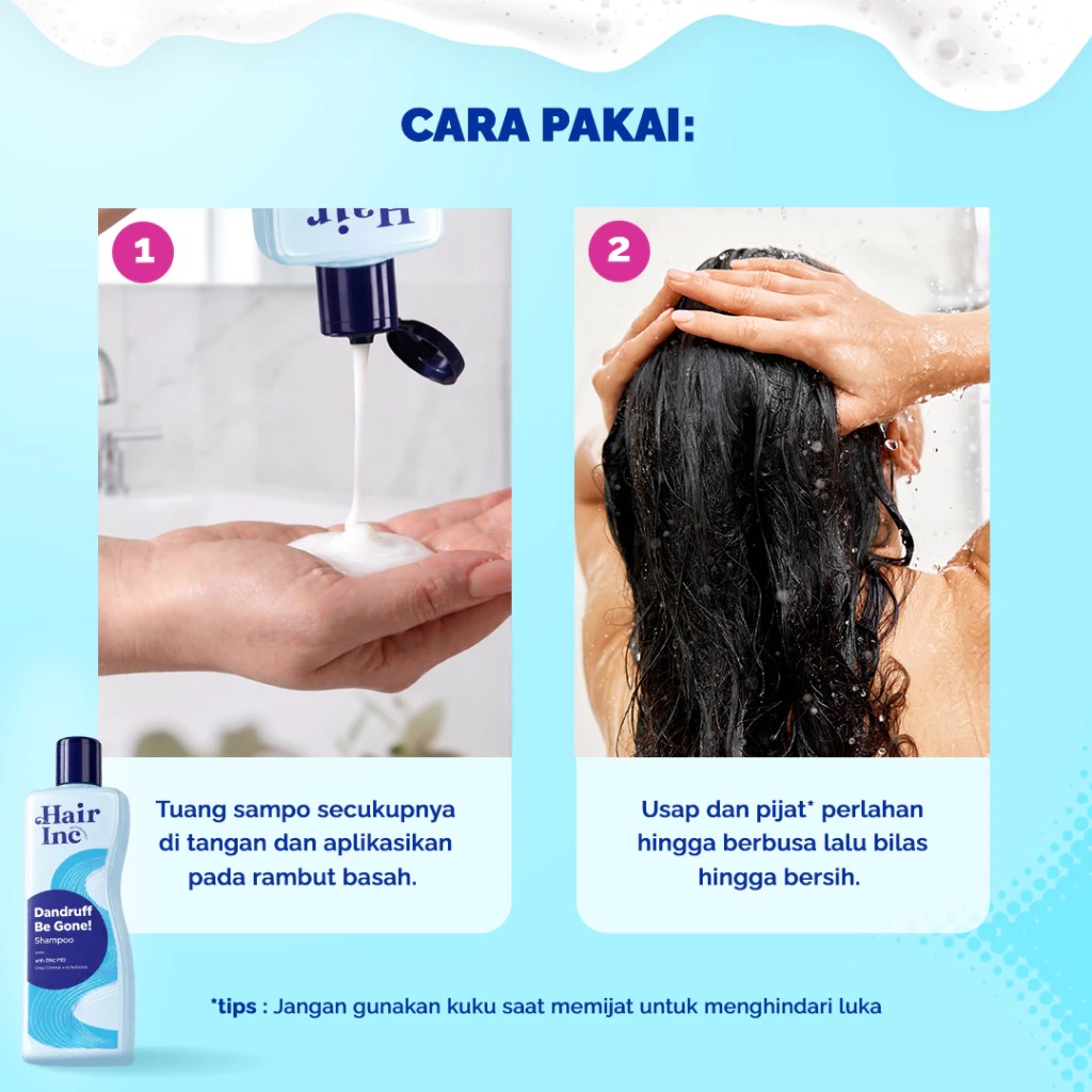 Hair Inc Dandruff Be Gone! Shampoo 130ml (Rambut Anti Ketombe)