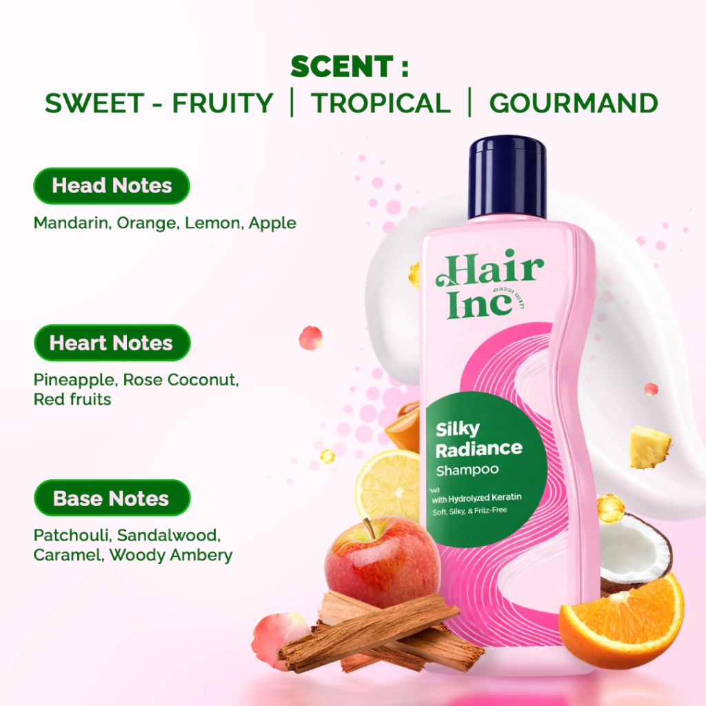 Hair Inc Silky Radiance Shampoo 130ml (Rambut Lembut & Berkilau)