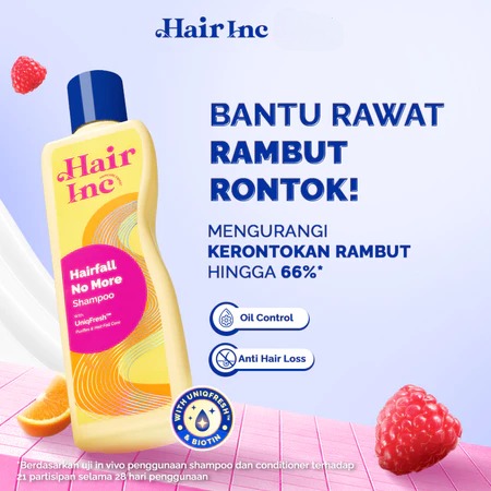 Hair Inc Hairfall No More Shampoo 130 ml ( Rambut Rontok)