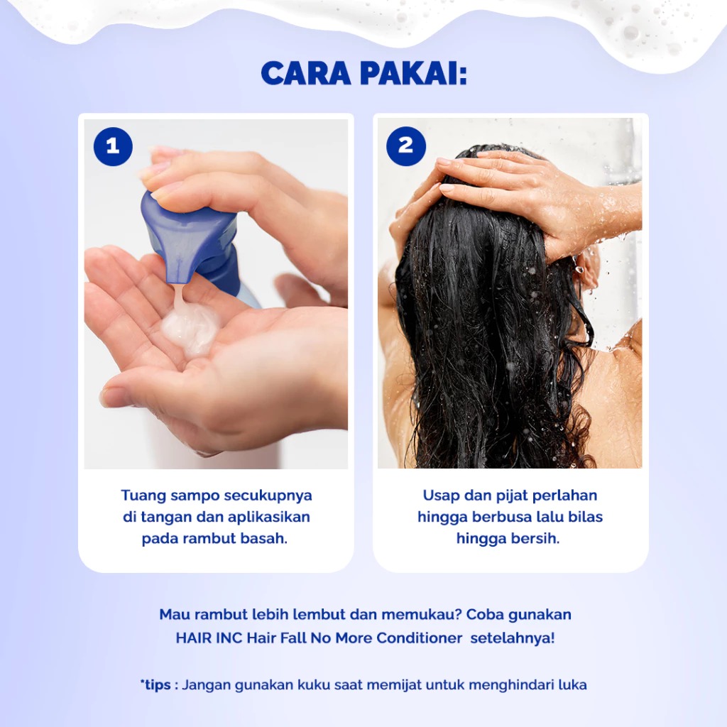 Hair Inc Hairfall No More Shampoo 130 ml ( Rambut Rontok)