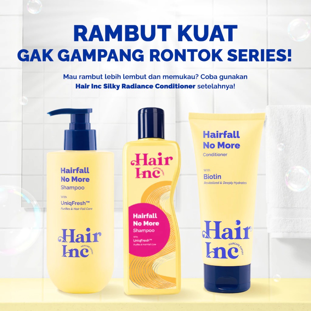 Hair Inc Hairfall No More Shampoo 130 ml ( Rambut Rontok)