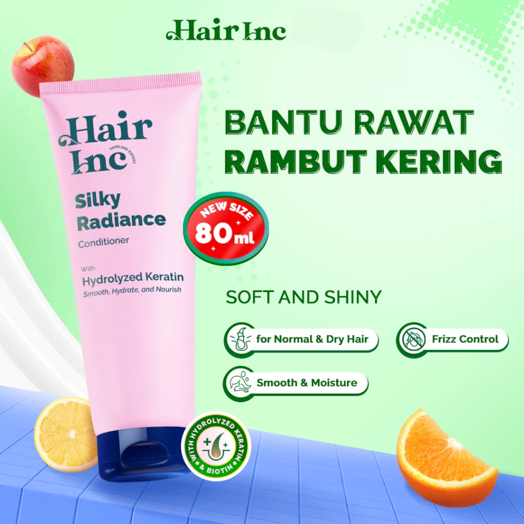 Hair Inc Silky Radiance Conditioner 80ml (Rambut Lembut & Berkilau)