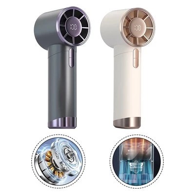 Kipas Angin Genggam LED Wuji Handheld Fan - GREY (DS1013)