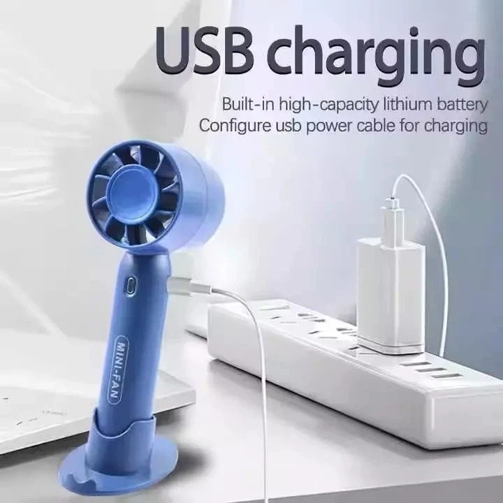 Kipas Angin Genggam Portable Mini Fan T10 - BIRU