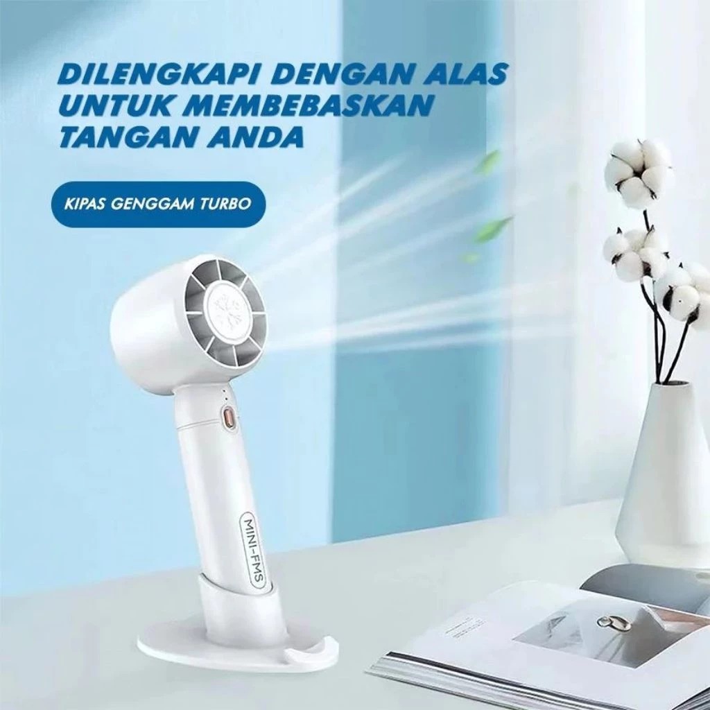 Kipas Angin Genggam Portable Mini Fan T10 - PUTIH
