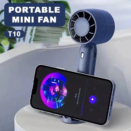 Kipas Angin Genggam Portable Mini Fan T10 - PUTIH