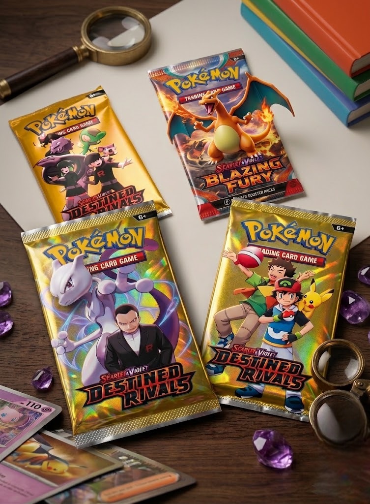 (Isi 4) Kartu Foil Pokemon Scarlet & Violet - Destined Rivals (Trading Card Game)
