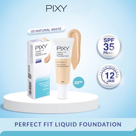 Pixy Perfect Fit Liquid Foundation SPF 35 PA+++ 20ml - 03 Natural White
