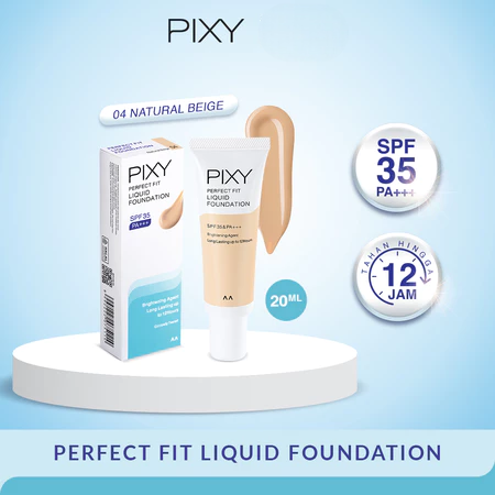 Pixy Perfect Fit Liquid Foundation SPF 35 PA+++ 20ml - 04 Natural Beige