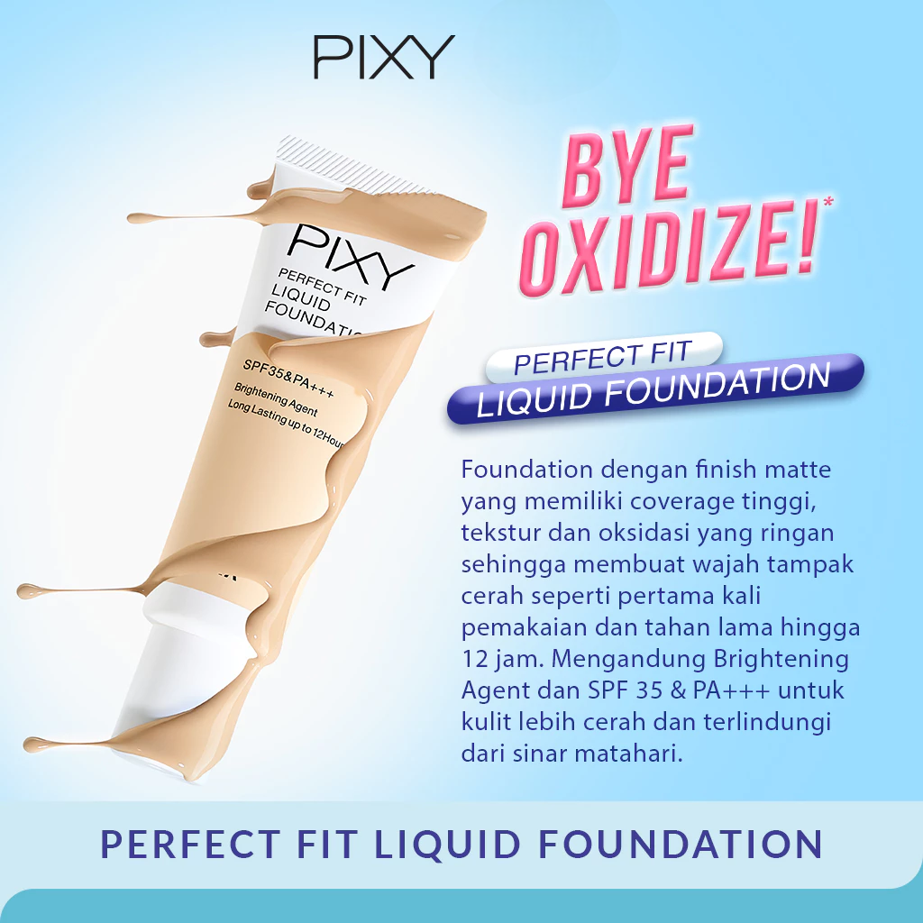 Pixy Perfect Fit Liquid Foundation SPF 35 PA+++ 20ml - 04 Natural Beige