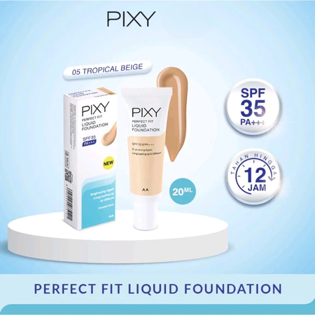 Pixy Perfect Fit Liquid Foundation SPF 35 PA+++ 20ml - 05 Tropical Beige