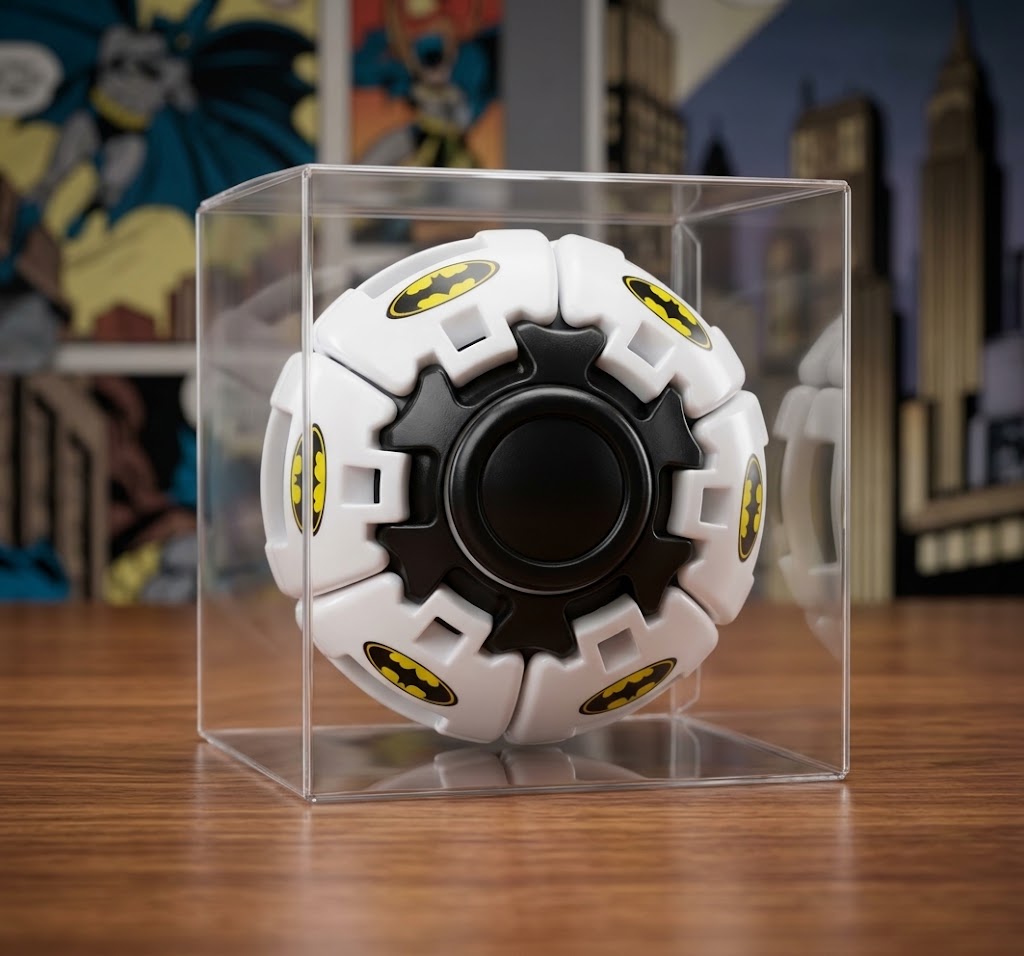 Mainan Fidget Spinner Press Gyroball Superhero - Batman (Bola Gasing Tekan)