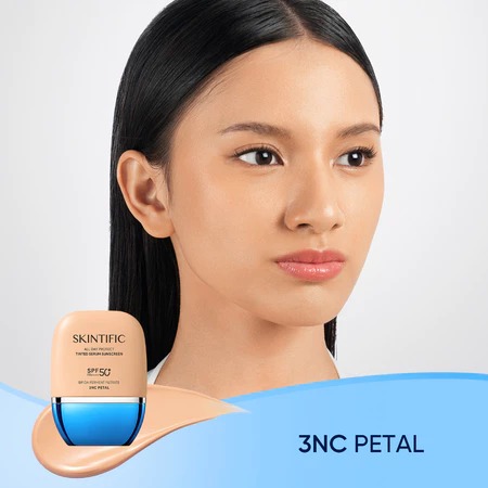 Skintific All Day Protect Tinted Serum Sunscreen SPF 50+ PA++++ 30gr - 3NC Petal