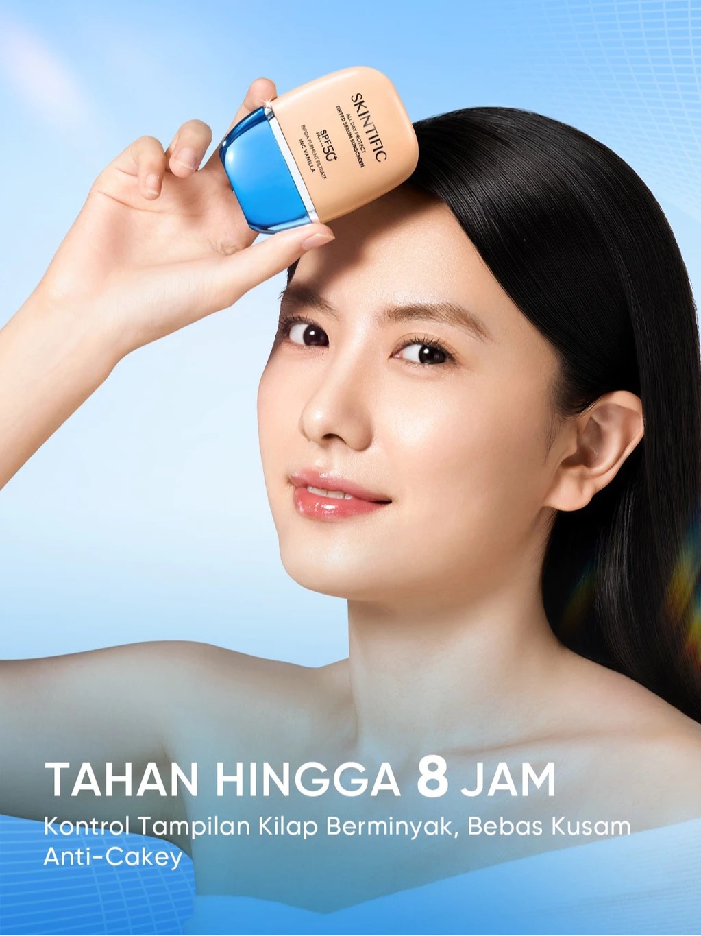 Skintific All Day Protect Tinted Serum Sunscreen SPF 50+ PA++++ 30gr - 3NC Petal