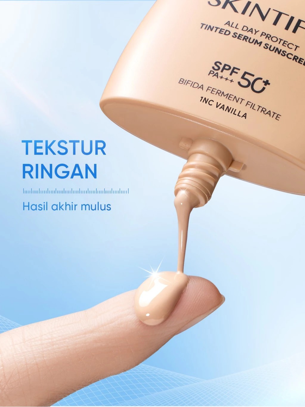 Skintific All Day Protect Tinted Serum Sunscreen SPF 50+ PA++++ 30gr - 3NC Petal